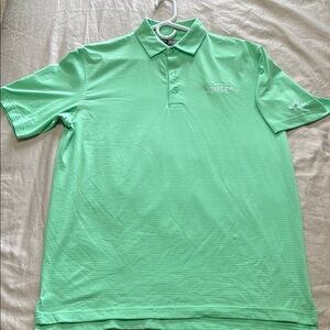 Callaway Green Polo Shirt Classic Design Short Sleeves